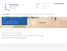Tablet Screenshot of mkg-menzebach.de